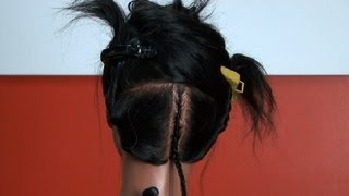 How to Braid Two Layers of Cornrows  Cornrows [upl. by Vijar]