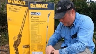 DeWalt Pole Saw and Hedge Trimmer Unboxing and Review [upl. by Babcock597]