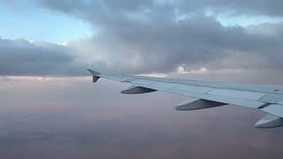 South African Airways Airbus A320 taking off from Windhoek Airport Registration ZSSZB [upl. by Tatum]