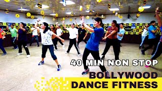 BOLLYWOOD DANCE FITNESS 🔥  40 Min Non Stop  DANCE TOWN NOIDA [upl. by Shelagh401]