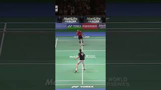 Unbelievable rally between two times Olympics Champions shorts badminton lindan viktoraxelsen [upl. by Fleisig]