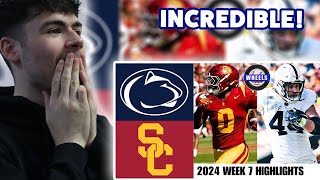 BRITS React to 4 Penn State vs USC INCREDIBLE  Full Game Highlights [upl. by Ardet81]