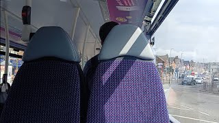 First Leeds Wrightbus StreetDeck Electroliner 36608 MA24 EPJ on service 50 to Seacroft [upl. by Ayhdiv]