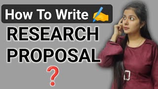 How To Write Research Proposal For Phd [upl. by Barren915]