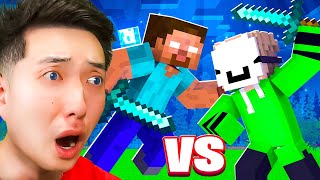 DREAM vs HEROBRINE Minecraft BATTLE Animation [upl. by Tab266]