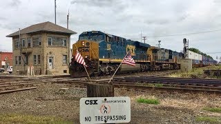 Baltimore And Ohio RR Crossroads Exploring Deshler Ohio CSX [upl. by Lalittah]