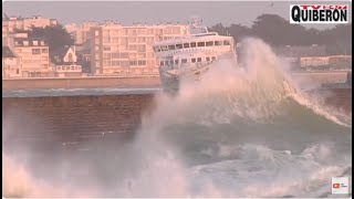 QUIBERON  🌊 Tempête Terrible Vagues Géantes  TV Quiberon 247 [upl. by Benji480]