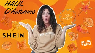 HAUL DAUTOMNE🍁CaroFromWoodland  Shein  Temu 🍂 [upl. by Niall]