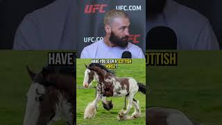 UFC fighter Paul Craig recites a Scottish poem for Nina Drama LOL  UFC 309 shorts mma ufc [upl. by Chace]