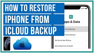 How To Restore iPhone From An iCloud Backup  Full Tutorial [upl. by Leirrad308]