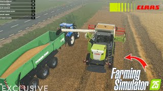 Farming Simulator 25  Harvesting amp Visit Map  Fs25 Gameplay  Timelapse [upl. by Nalyr32]