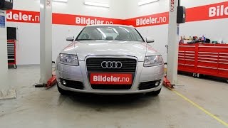 Audi A6 Hvordan bytte ABS sensor bak  2004 til 2011 mod 4F [upl. by Ahsiym]