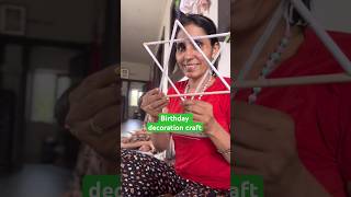 Beti ke b’day decoration  Wall hanging Craft Handmade  Ghamu Saran shorts craft [upl. by Nyraa]