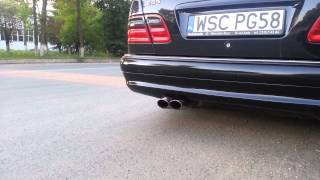 Mercedes Benz E55 AMG W210 Start up and Revs with custom Exhaust [upl. by Metzgar]