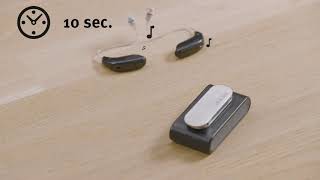 Oticon ConnectClip How to pair hearing aids and ConnectClip [upl. by Thgiwd]