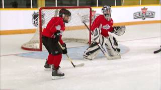 NHL Skills Deflection Goals From Canadian Tire Hockey School [upl. by Calandra327]