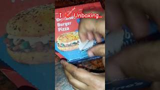 Unboxing Dominos Premium Burger 🍔 Pizza 🍕 dominospizza dominosburger burgerpizza unboxing [upl. by Matilda550]