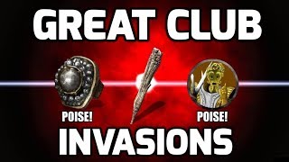 Dark Souls 3 Great Club Invasions  Gankers Cant Handle The Poise [upl. by Sontich]