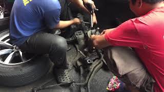 Honda jazz 13 2012 model rack and pinion bushing repair philippines [upl. by Mide289]