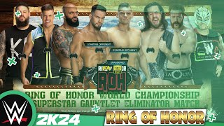 WWE ringofhonor  8 Mans Gauntlet Match [upl. by Zoller]