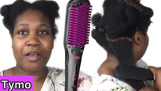 NEW TYMO IONIC HAIR STRAIGHTENING BRUSH  AMAZON FINDS  NATURAL HAIR  SHALEITRA’S HAIR VLOGS [upl. by Yrruc]