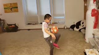 Ben Zhao 9 Years Old Soccer Practice Juggling 20200802 [upl. by Neehcas]