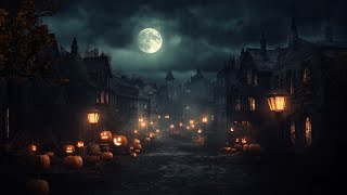 Haunted Halloween Ambience 🎃 Relaxing Heavy Rain amp Thunderstorm Sound Night Spooky Sound [upl. by Dilan229]