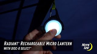 Radiant® Rechargeable Micro Lantern  DiscO Select™ [upl. by Kenna]