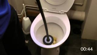 Unblock a toilet in 60 seconds DALROD [upl. by Eceinwahs712]