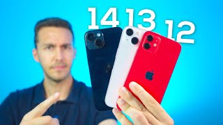 iPhone 12 vs 13 vs 14 en 2024 ¿Cuál comprar 🔥 No te equivoques [upl. by Ahsieker17]