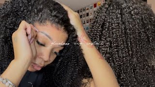 hair vlog quick  easy bye bye knots unit  kinky curly  ft unice hair [upl. by Lierbag122]