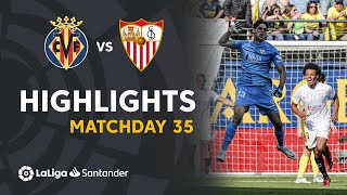 Resumen de Villarreal CF vs Sevilla FC 11 [upl. by Sherrill]