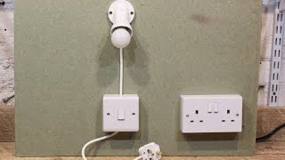 Simple Plug in Light and Switch [upl. by Enileoj]