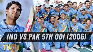 India Vs Pakistan 5th Odi 2006 Yuvraj and Dhonis Epic Partnership Secures 41 Series Win [upl. by Nsaj]