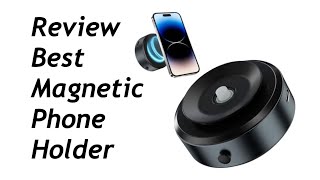 Review Electric Powered Vacuum Suction Magnetic Phone Holder [upl. by Pacifa]