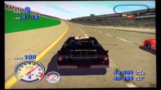 NASCAR 2001 PS2 Race at Talladega with Dale Earnhardt [upl. by Anhcar339]