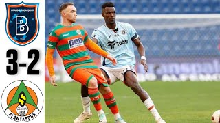 BAŞAKŞEHİR 3  2 ALANYASPOR I MAÇ ÖZETİ  SÜPER LİG [upl. by Sherri]