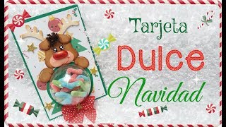 6 Tarjetas para regalar en NAVIDAD 🎄  Dulce Tarjeta con Gomas   COLABORACION  KLOF 💕 [upl. by Ellehcan]