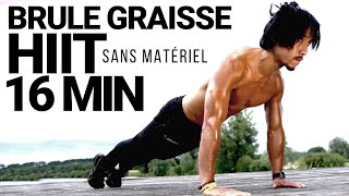 16 MIN HIIT pour PERDRE DU VENTRE SANS MATÉRIEL [upl. by Revlis]