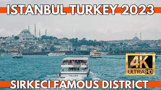 Istanbul Turkey 2023 Sirkeci Famous Neighborhood 8 September Walking Tour  4K UHD 60FPS [upl. by Acinej55]