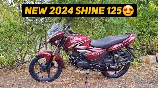 New 2024 Honda Shine 125 Top Model  New UpdatesPrice  Best 125cc Bike [upl. by Etteiluj]