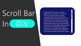 Amazing scrollbar in div  html and css only [upl. by Batholomew]