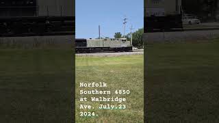 Norfolk Southern AC44C6m 4850 Tests [upl. by Akeihsat]