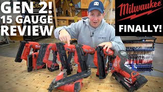 FINALLY I tested the new Gen 2 Milwaukee 15 Gauge Heres what I found [upl. by Hy]