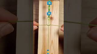 Flower Bracelet tutorial asmrcraft giftcraft diycraftideas bracelet shorts [upl. by Caneghem872]