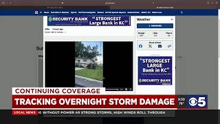 Tracking overnight storm damage [upl. by Etnemelc]