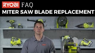 How to Install and Replace a Miter Saw Blade [upl. by Verbenia]