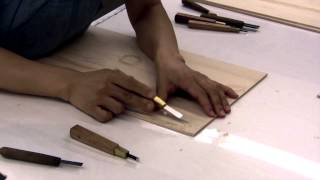 The making of Woodcut print [upl. by Eelesor]