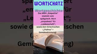 Wortschatz E wie Empathie [upl. by Eledoya]