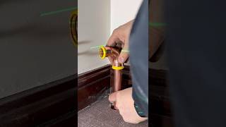 Copper pipework easy install with press diy plumbing howto subscribe youtubeshorts asmr [upl. by Legnalos]